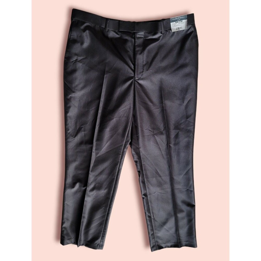 Caravelli Slim Fit Dress Pants Men's Size 48R 42W charcoal Harry xbs2 s69012H
